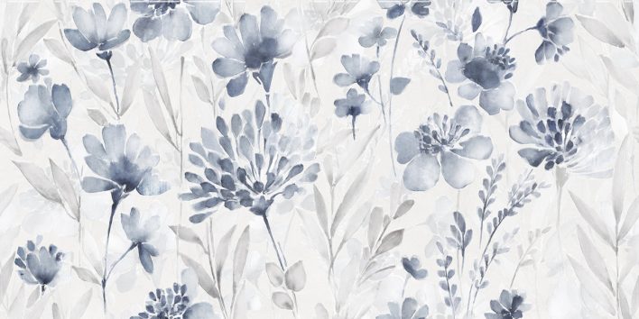 Декор Aquarelle Blanco рект. 400х800х10