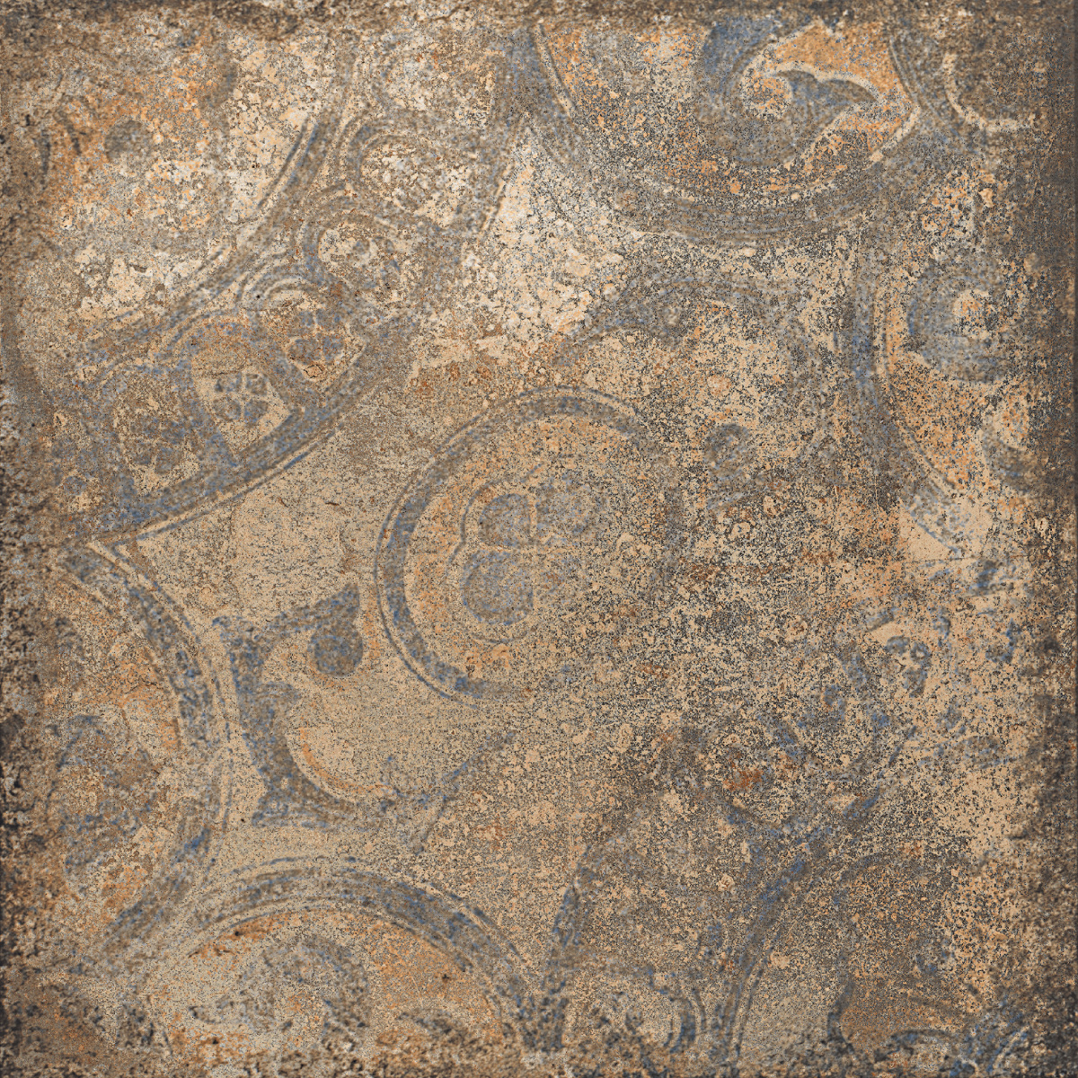 Vintage Rust matt carving (MIX 8) 196х196х8